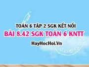 Bài 8.42 SGK Toán 6 tập 2 Kết nối tri thức